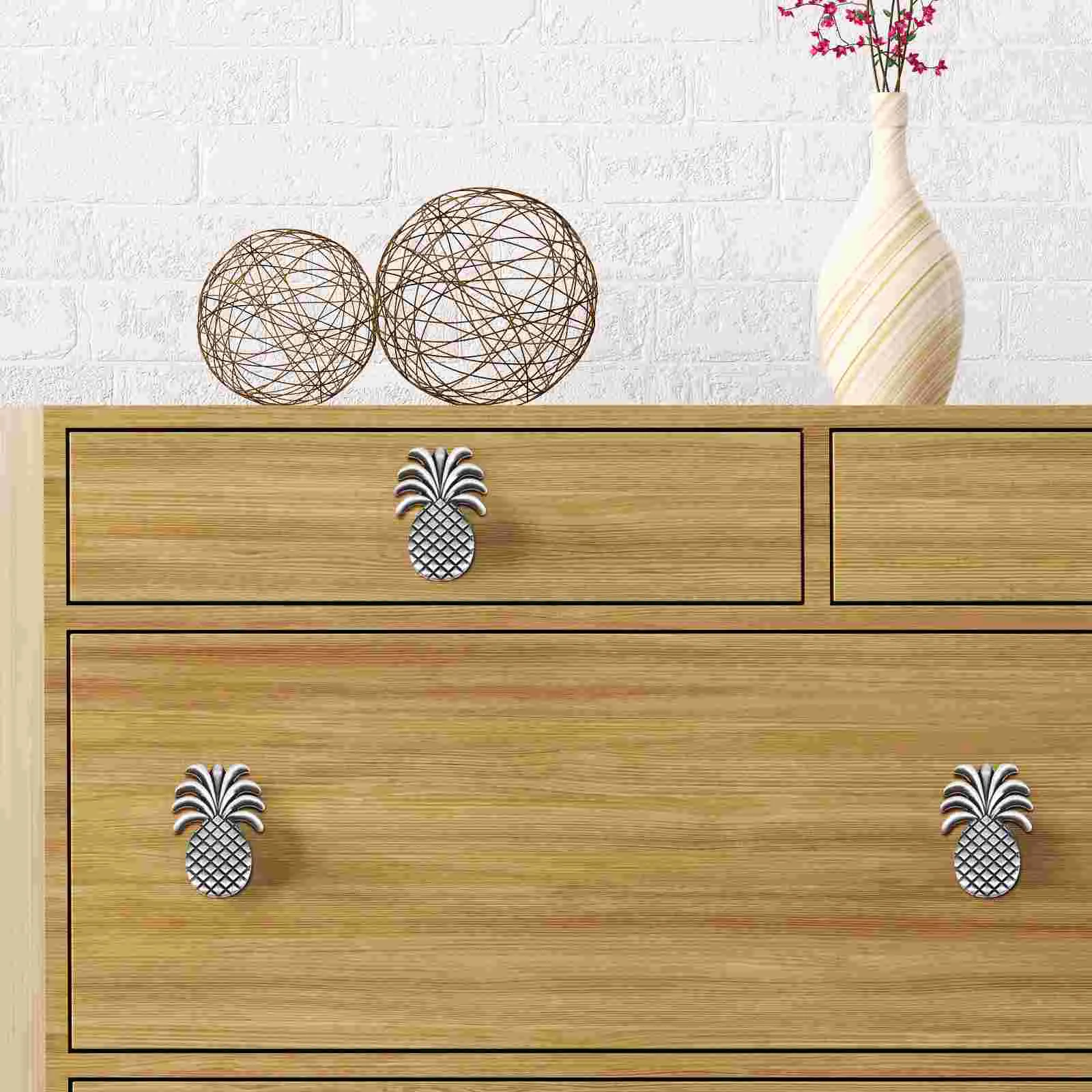 

2pcs Zinc Handles Door nament Silver Cabinet Knobs Drawer Pulls Home Door Supply Drawer Cabinet Knobs Hardware