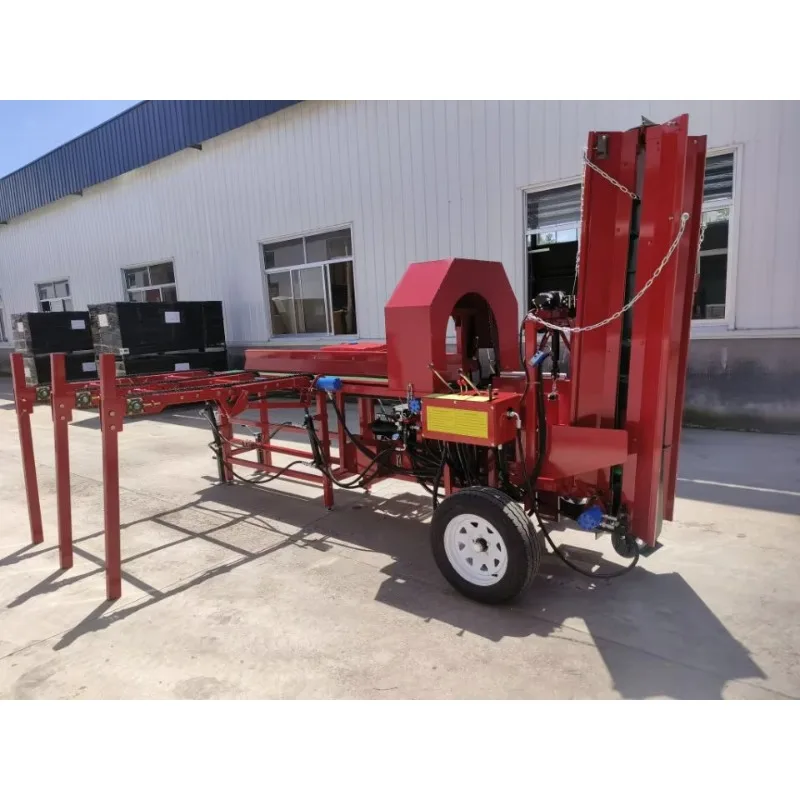 【Hot】35ton 50cm Log Splitting Fire wood Processor Machine Firewood Processor