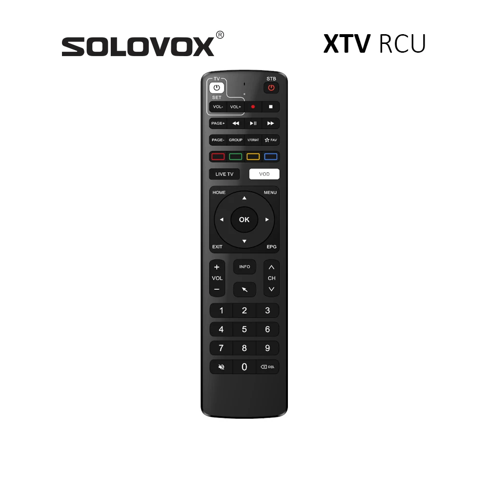 SOLOVOX XTV RCU Pro Duo Air SE2 Lite Remote Control Applicable to XTVAir XTVPro XTVDUO XTVSE2 Models