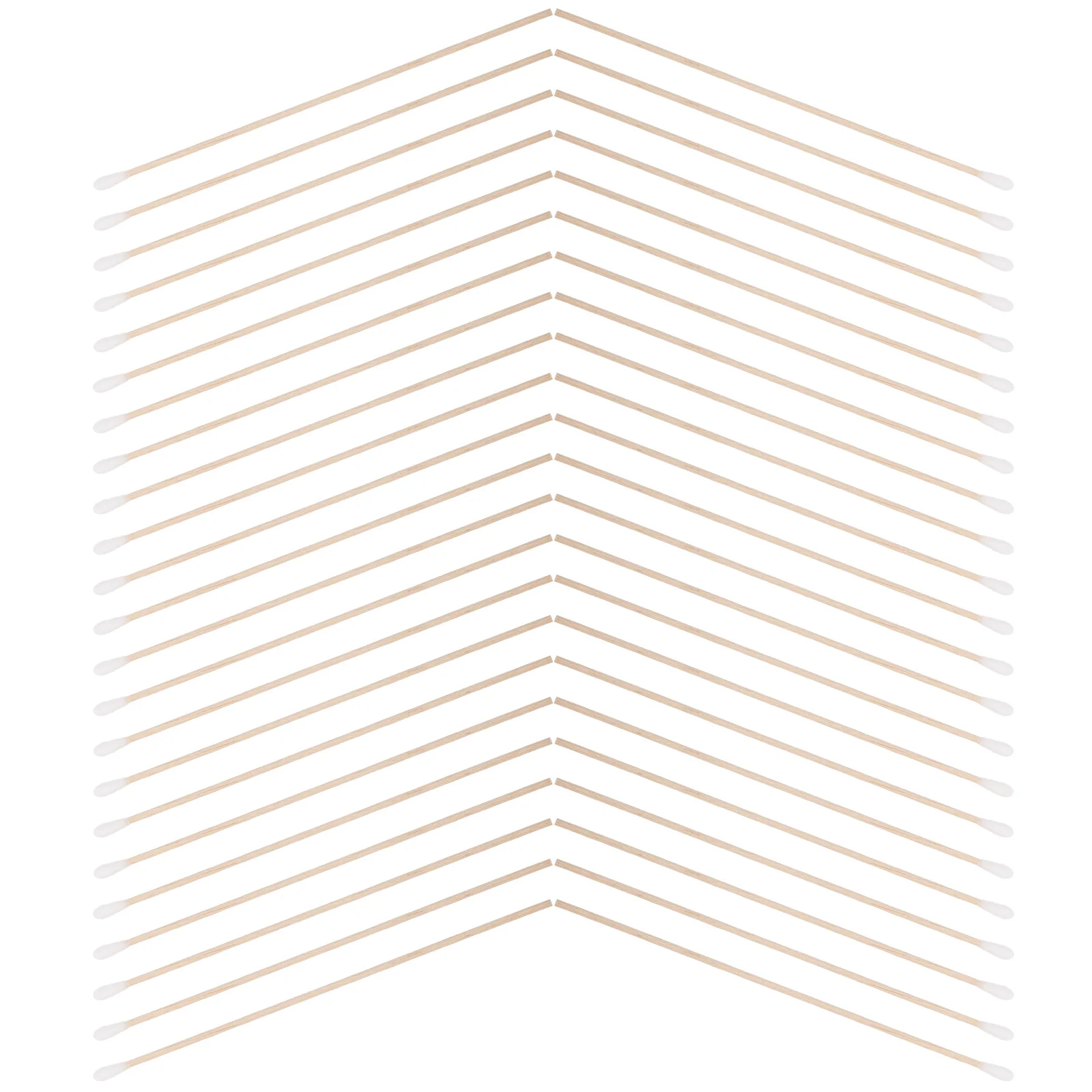 

100pcs Dust Free Cotton Swabs Hygienic Quality Wooden Face Body Use Makeup Tool Ear Cleaning Buds Swabs