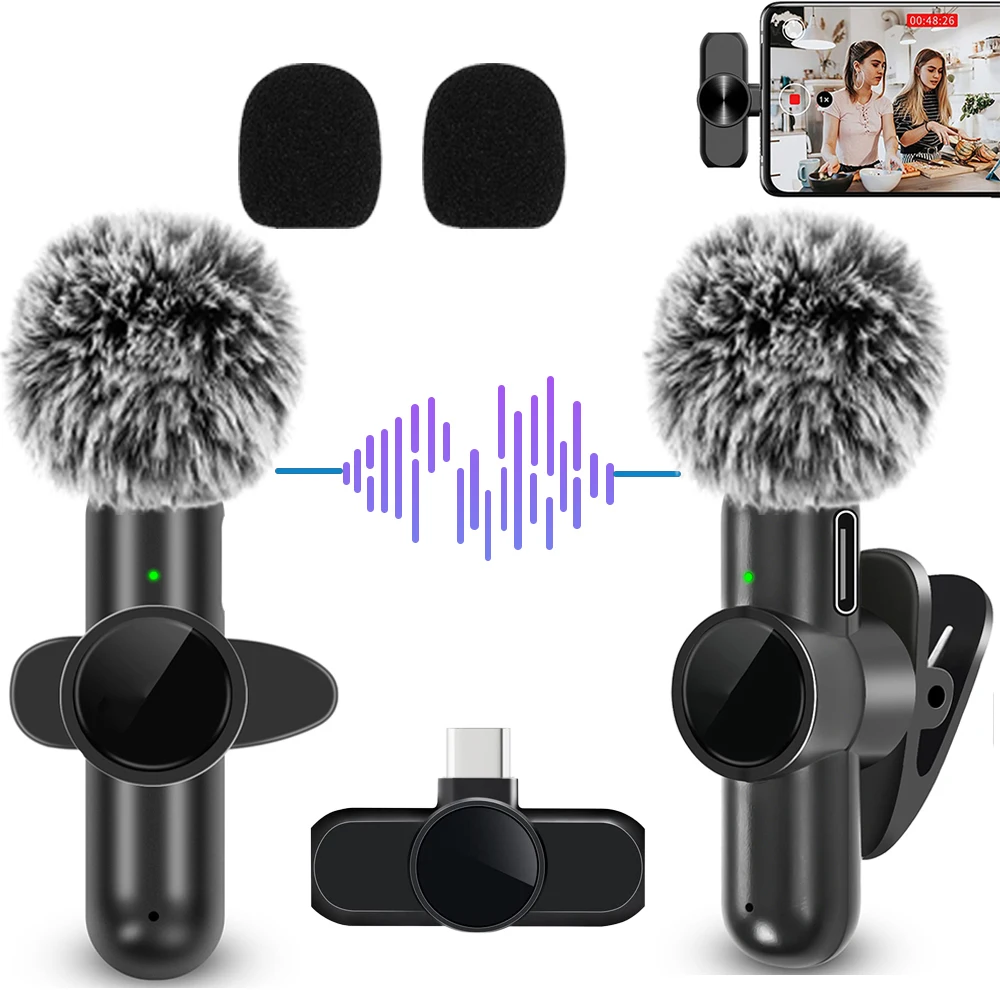 Wireless Lavalier Microphone Buttonhole Professional Lapel D