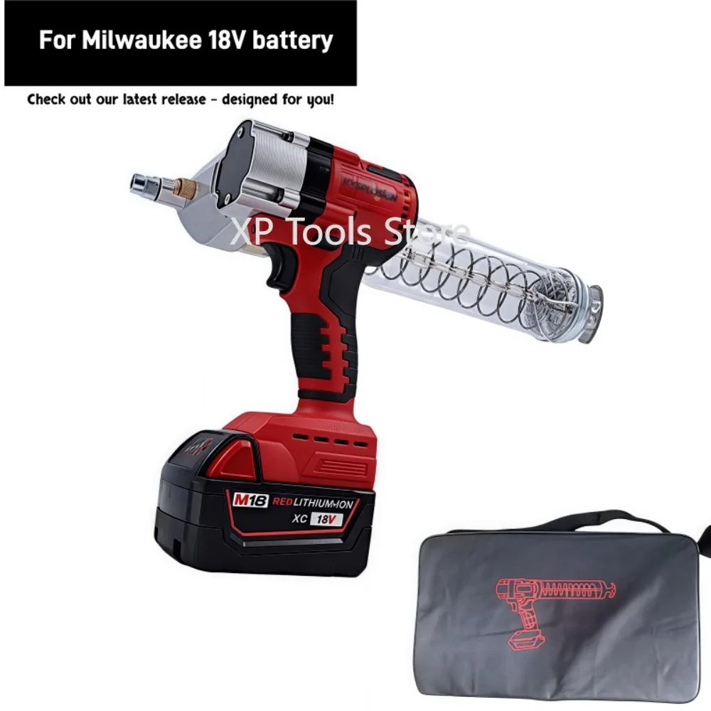 Pistolet à graisse électrique sans fil alimenté par batterie sans brosse, compatible avec la batterie Milwaukee M18 600cc, outil électrique spécifique pour pelle