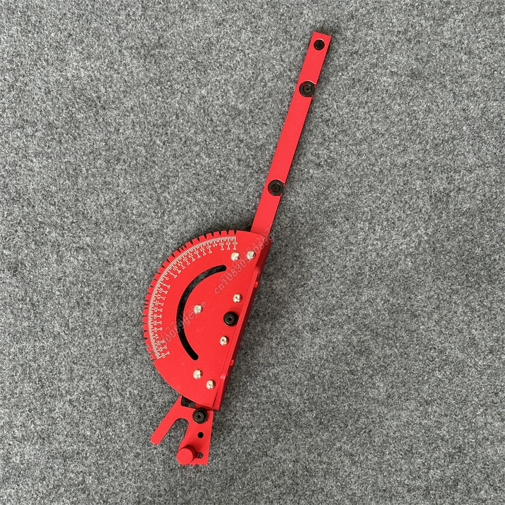 1 Set Miter Gauge and 400MM Aluminium Profile Fence With Track Stop Sawing Assembly Angle Ruler for Table Saw Router Table Woodw