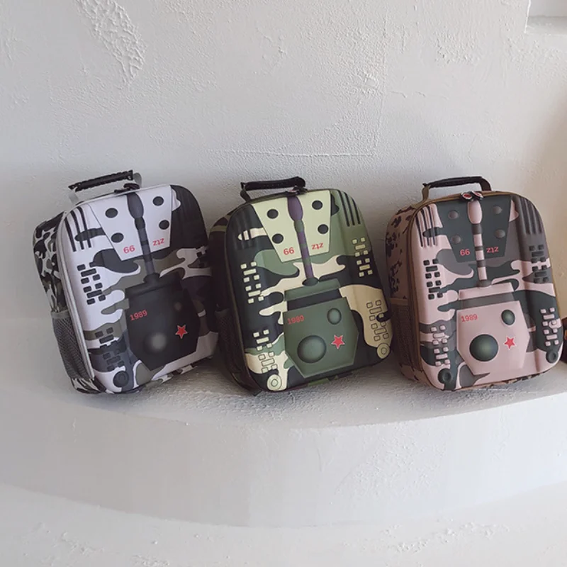 Children Backpack Trend Cool Boys Tank Camouflage Backpack Kindergarten Freshman Schoolbags