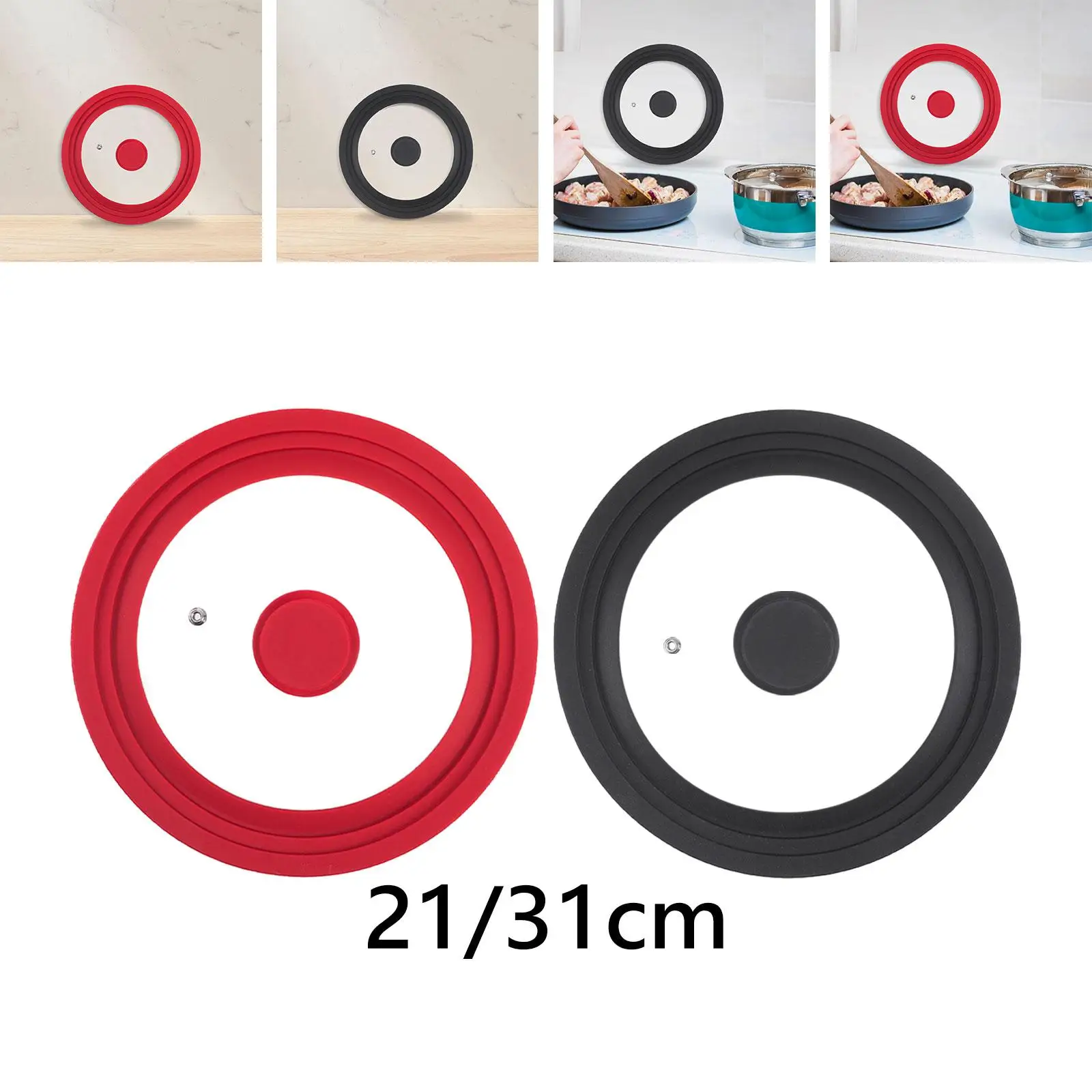 

Сменные силиконовые крышки для кастрюль, верхние крышки, универсальная крышка для сковородок, кастрюль, сковородок