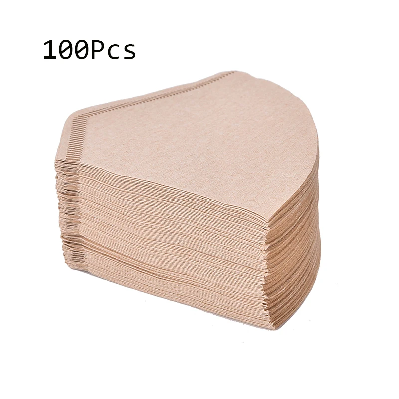 Wooden Original Hand Drip Paper Coffee Filter Espresso Coffee Filters 100Pcs/Bag