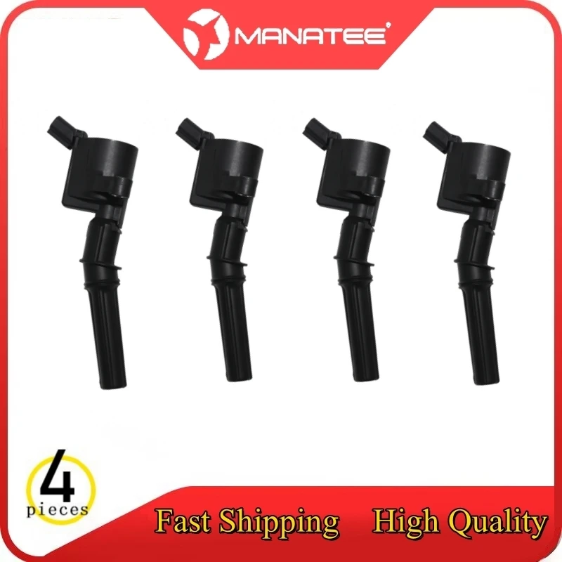 

4PCS Ignition Coil For FORD E-150/E-250 2003-2014 E-450 SUPER DUTY 5.4L 2006-2015 E-350 E-550 SUPER DUTY/ LOBO F-150 F7TZ12029AB