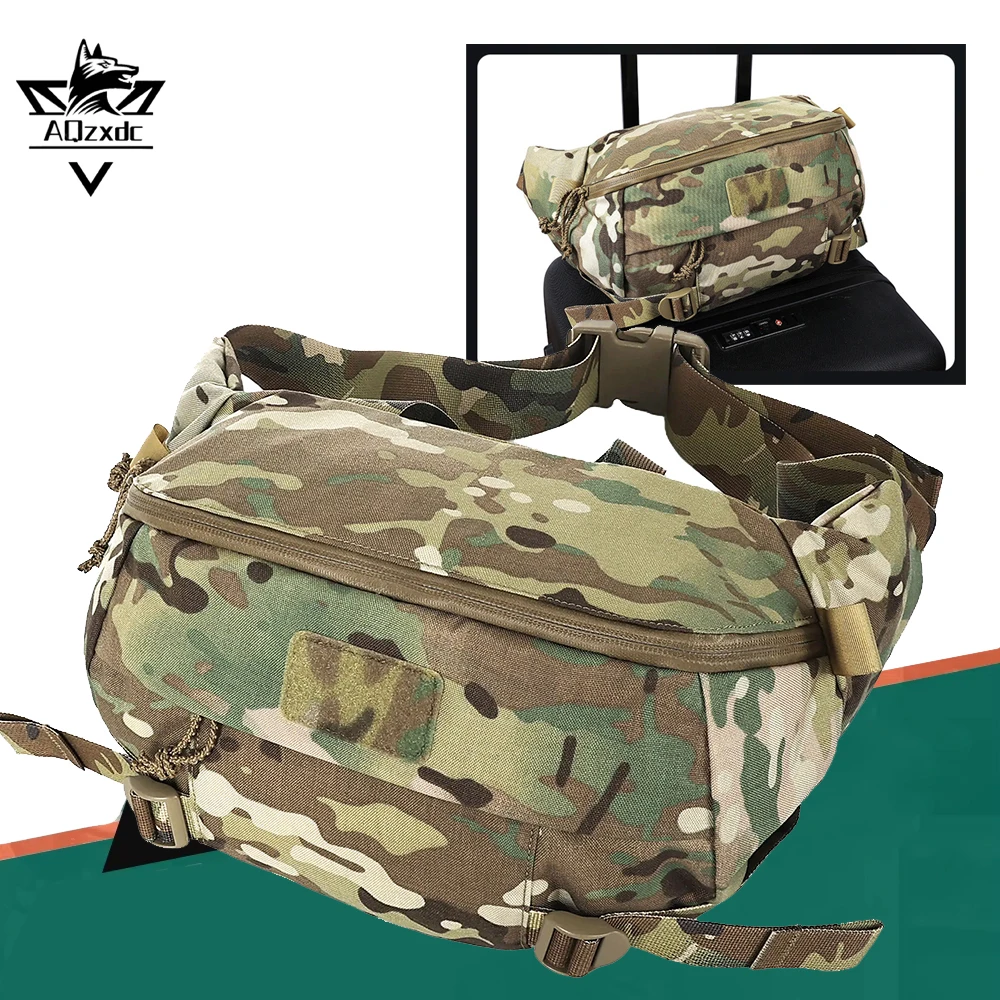

Tactical Waist Bag Multi functional Camo Crossbody Chest Packet Outdoor Everyday Shoulder Pouch for Men Women Travel Hiking