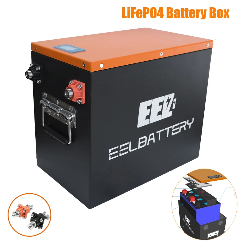 YYHC Storage Battery Box LiFePO4 Battery Pack Lithium-ion System With 200A BMS Easy Installation for Lifepo4 200Ah 230Ah 280Ah