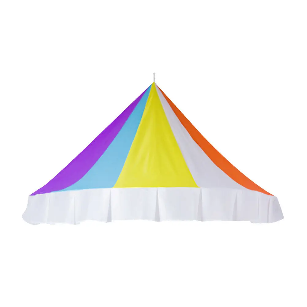Bed Canopy Rainbow Half-Round Dome Reading Tent Semi-Circle Crib Canopy Castle Fairy Net for Bedroom Decor
