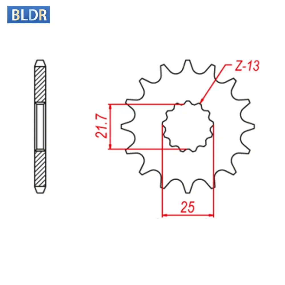 

525 17T 17 Tooth Front Sprocket Gear Wheel Cam For Triumph 800 Tiger XRT 16-2020 800 Tiger XRX 15-20 2018 2019 900 Tiger GT pro
