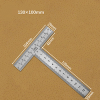 T Tulead Mini L Shaped Ruler Measuring Tool Carpenter Square Stainless Steel Woodworking Square Ruler