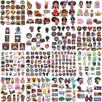 7-51Pcs BLM Girl Power Melanin Black History Month Queen Boy Bye Period PVC Shoe Charms For Clogs Pins Slipper Accessories 