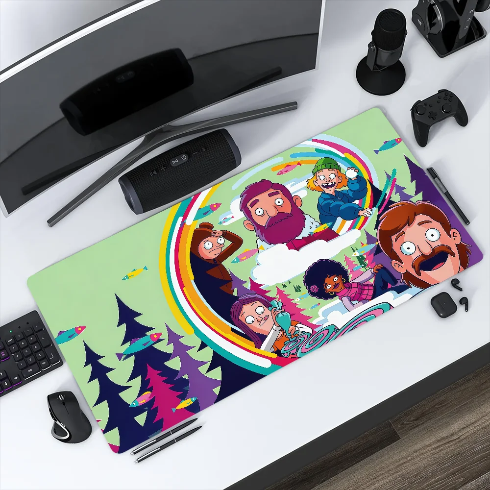 Cartoon The Great North Mouse Pad Large Non-slip Lockedge Desktop Computer Desk Mat Keyboard MousePad Office Gamer Student Gift