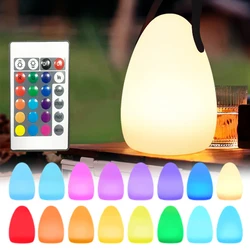 LED Outdoor Camping Lamp, USB Rechargeable, Remote Control RGB Ambient Light, Perfect for Bedroom, Dining, Camping