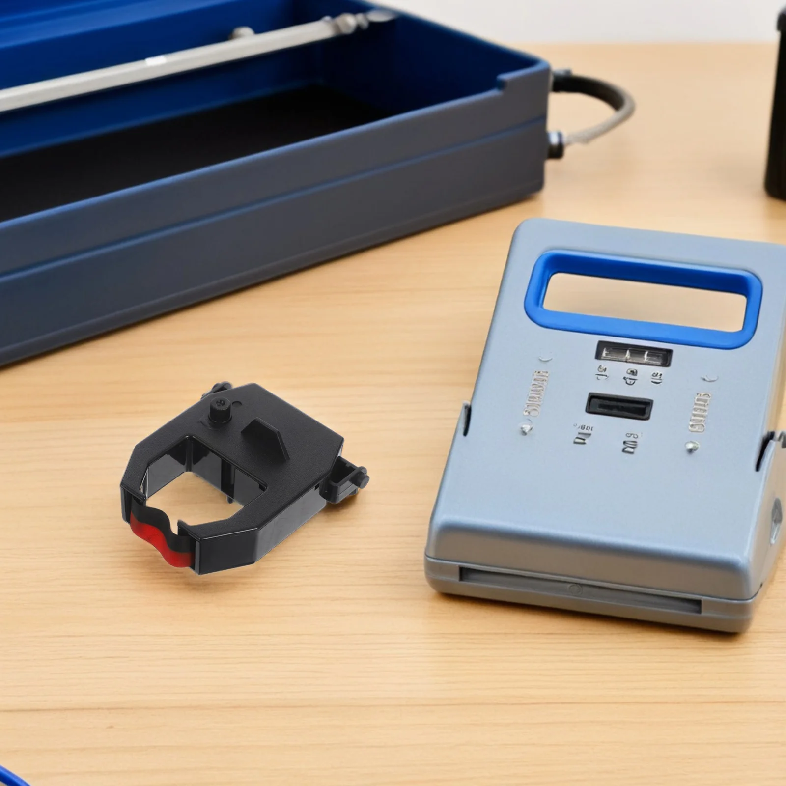 

2pcs Time Clock Ribbon Replacement For Attendance Machines Large Design Quick Installation Compatible With Multiple Time