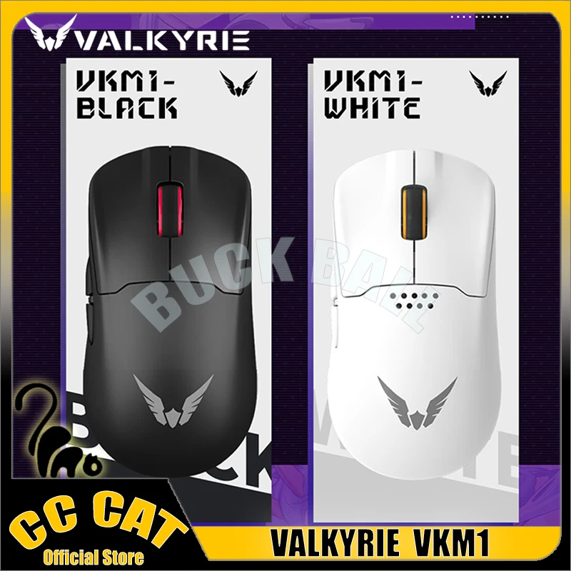 Imagem -02 - Valkyrie-mouse sem Fio Bluetooth Gamer Mouses Leves Baixa Latência Base de Carregamento 4k Modos vk m1