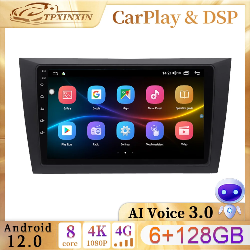 9 Inch Android 12 Car Radio For Volkswagen Golf 2008-2012 Multimedia Player with 4G WiFi Car Carplay Headunit