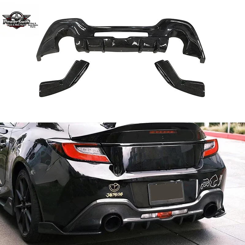 

Suitable for ToyotaGR86SubaruBRZCarbon Fiber Rear Lip Rear Wrap Angle Modified Bumper Diffuser Accessories