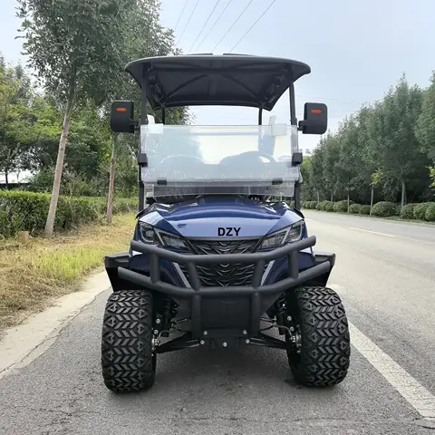 Chariot de golf électrique chinois 4-6 places avec mini lit de chargement d'entretien voiture de buggy de golf électrique motorisée à vendre prix bon marché
