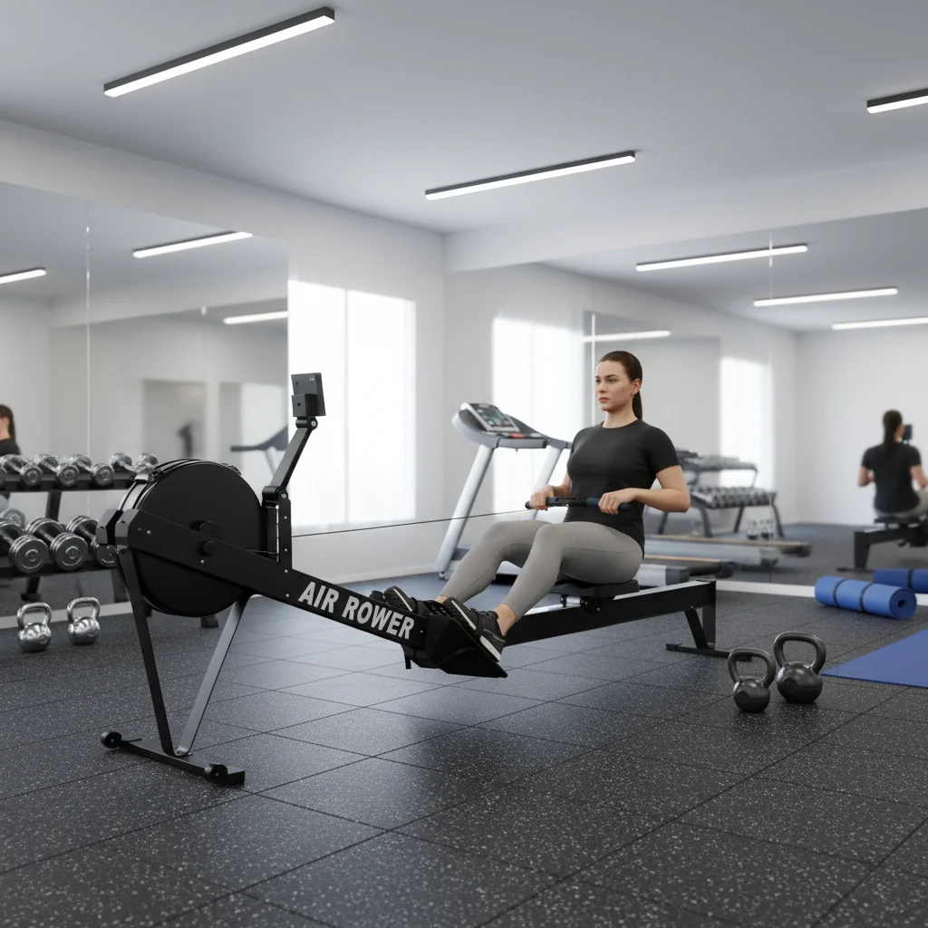 

Высококачественный гребной тренажер для бодибилдинга и фитнеса, для дома и коммерческих залов, с воздушным сопротивлением