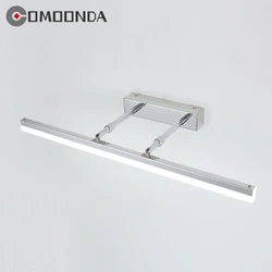 Indoor Bathroom Mirror Wall Lamp Metal Material Electroplate Body Retractable Sconce Light LED Dressing Table Mirror Wall Lustre