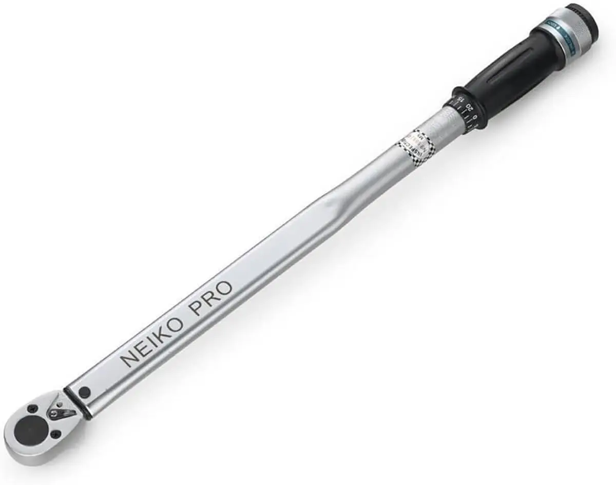PRO 03709B 1/2-Inch-Drive Torque Wrench, 25-Inch Adjustable Click Torque Wrench, Made with Chrome Vanadium CrV Steel, SAE