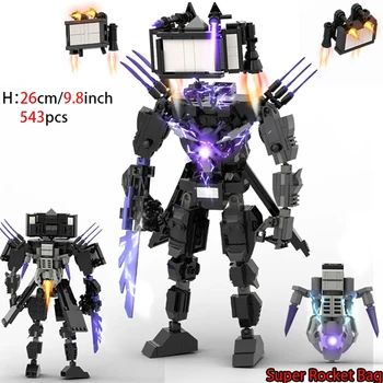 New Skibidi Toilet Weapon Titan TVMan Figure Building Block Toys Boy Speakerman Bricks DIY Model Toys for Kid Adult Xmas Gift