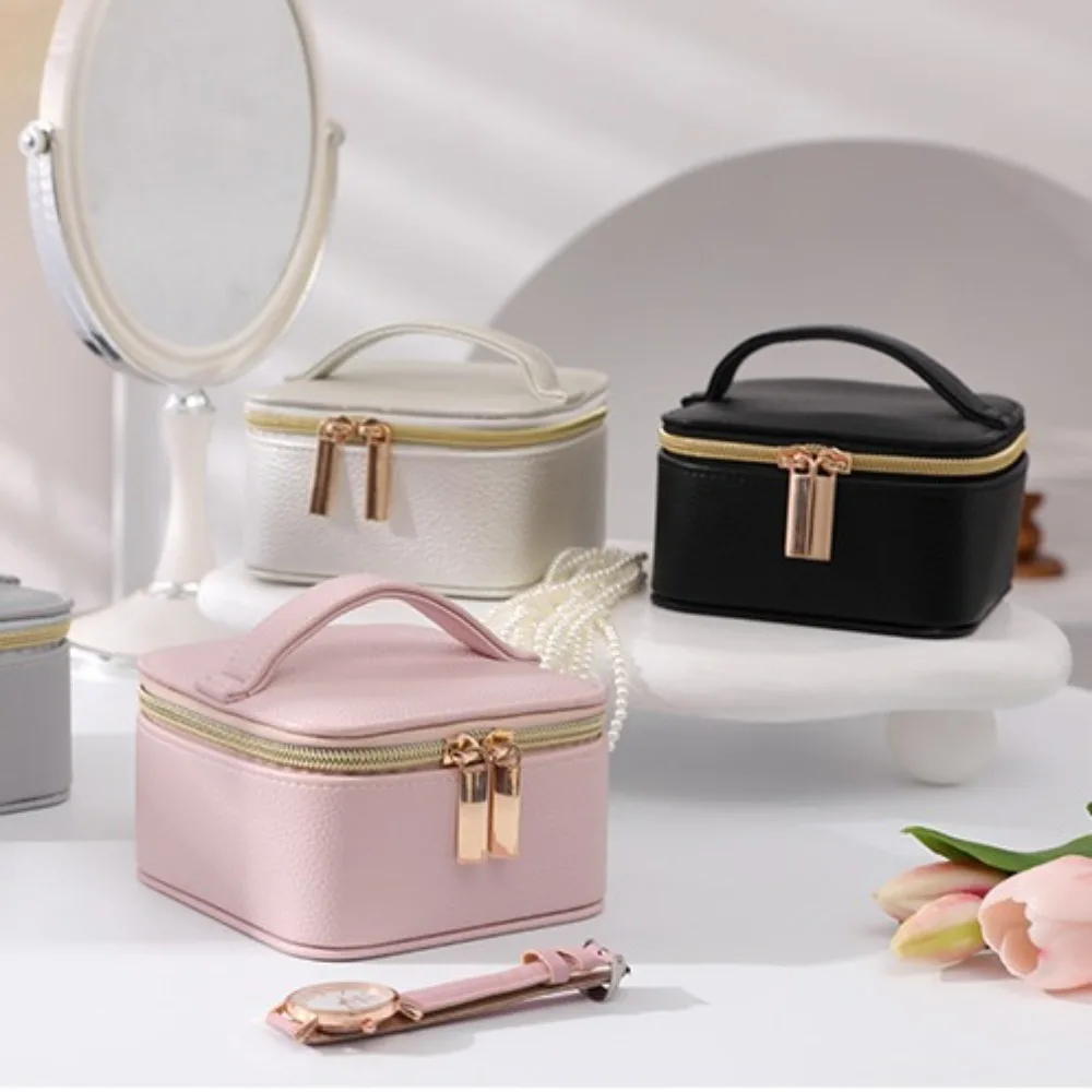 Exquisite Jewelry Storage Box Cosmetic Bag Jewelry Display Foldable Jewelry Roll Portable Convenient Jewelry Organizer Watch