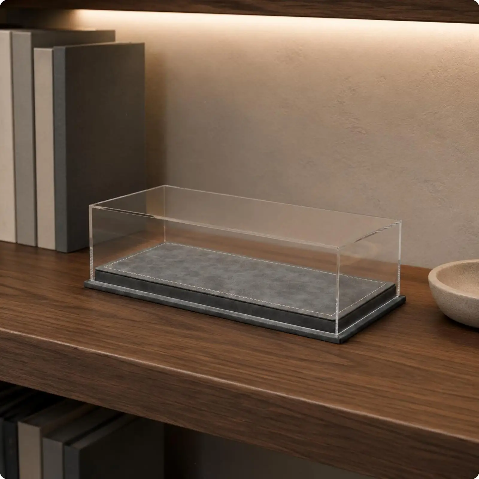 1:64 Diecast Display Case Dustproof Acrylic Model Car Display Box Transparent 1:64 Scale Car Case for Collectors, Desk, Cabinets