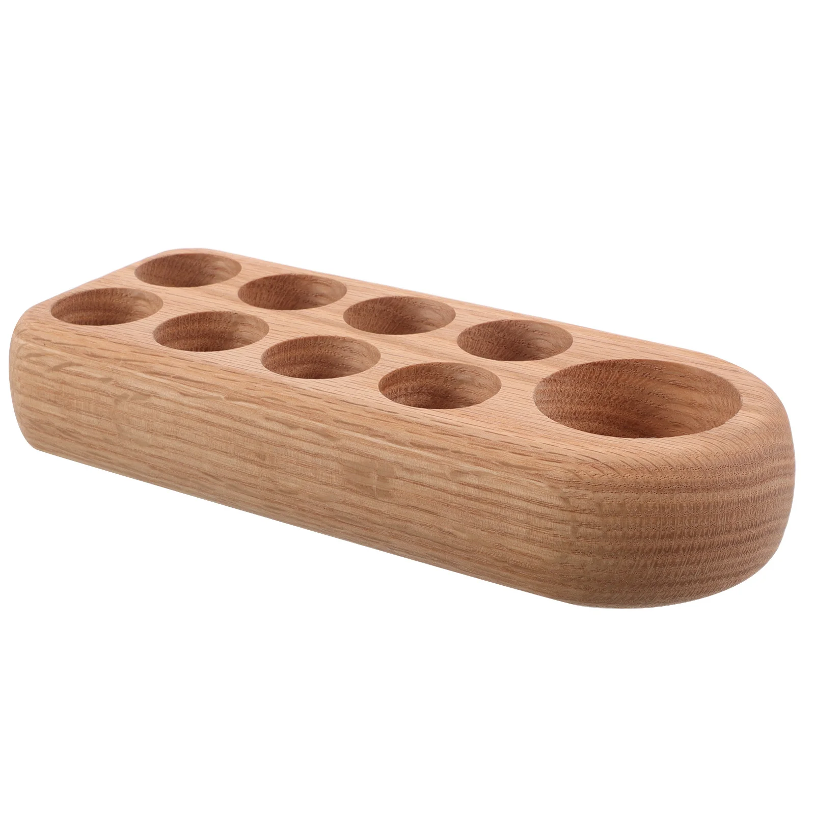 원목 에센셜 오일 병 진열대 9칸 수납 정리대 향수 네일 폴리쉬 가정 사무실용