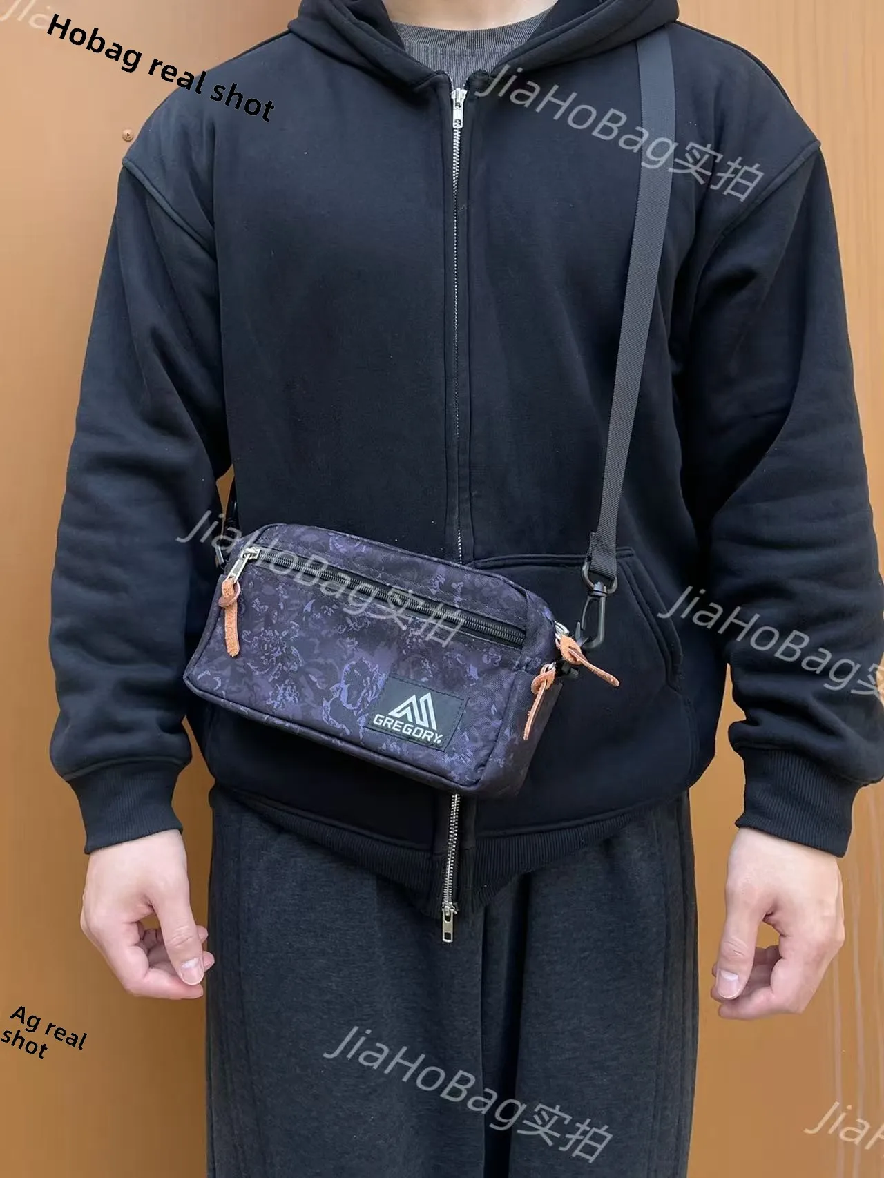 Casual Oxford Cloth Crossbody Bag Men's Travel Sport Lightweight Waterproof Leisure Versatile Hong Kong Style Small Square Bag