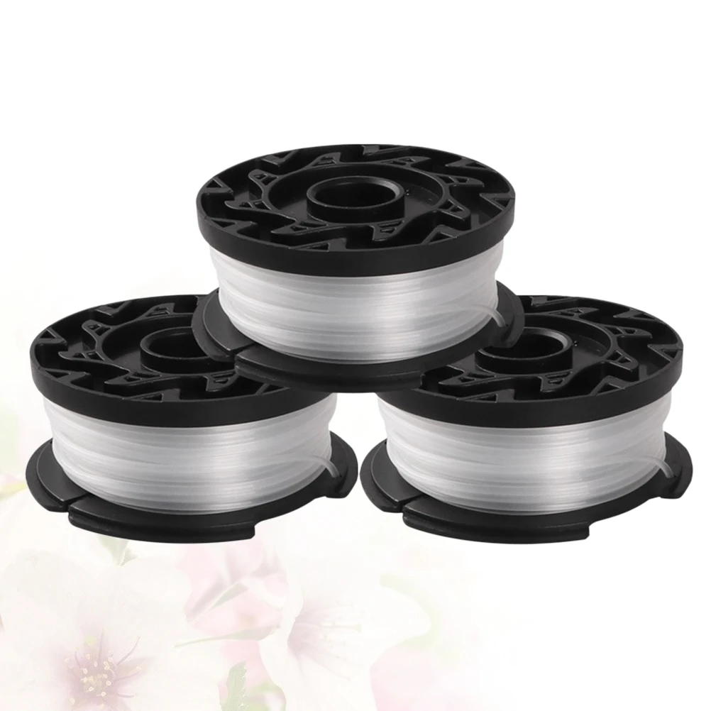 

3pcs Mowing Line Rope Replacement Nylon Bump Trimmer Head Strimmer Spool Compatible With Black Gh400 Gh500 Gh600 Gh900