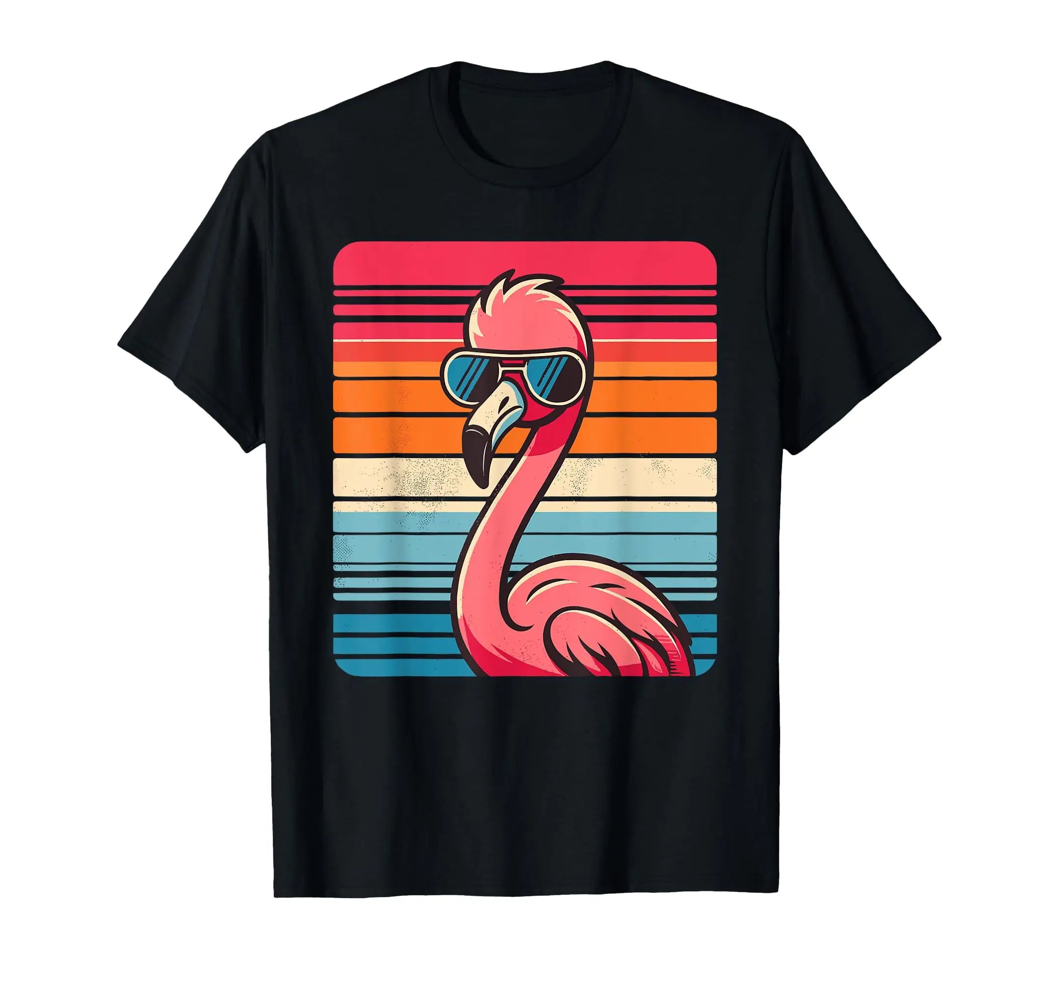 

100% Cotton Cool Retro Flamingo in Sunglasses 70s 80s 90s Funny T-Shirt MEN WOMEN UNISEX T Shirts Size S-6XL