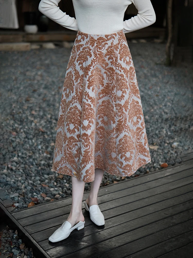 

Vintage Sle Hebe Wind Umbrella Skirt Semi-Body Snow Niel Emed Floing Polyester Fiber 36% Other 64% Slimming Effect