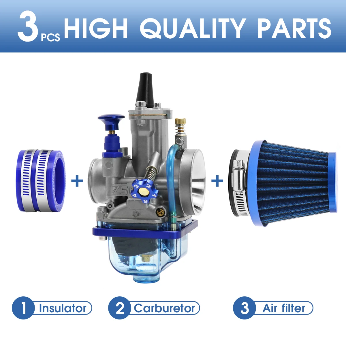 Alconstar PWK Carburetor 28 30 32 34mm Motorcycle Racing Carburetor set With Power Jet For Yamaha Mikuni Maikuni ATV Dirt Bike