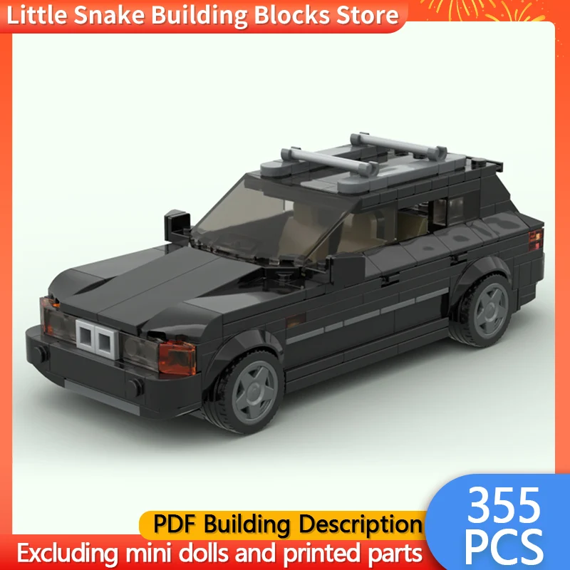 Speed Racing Car Model MOC Building Bricks 325xi Station Wagon Modular Technology Gifts Holiday Assemble Children Toys Suit