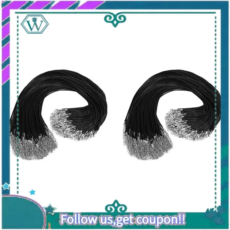 

A09P 200 шт. шнур для ожерелья с застежками, шнуры для ожерелья для подвесок, 18-дюймовые объемные цепочки для ожерелья для изготовления ювелирных изделий C