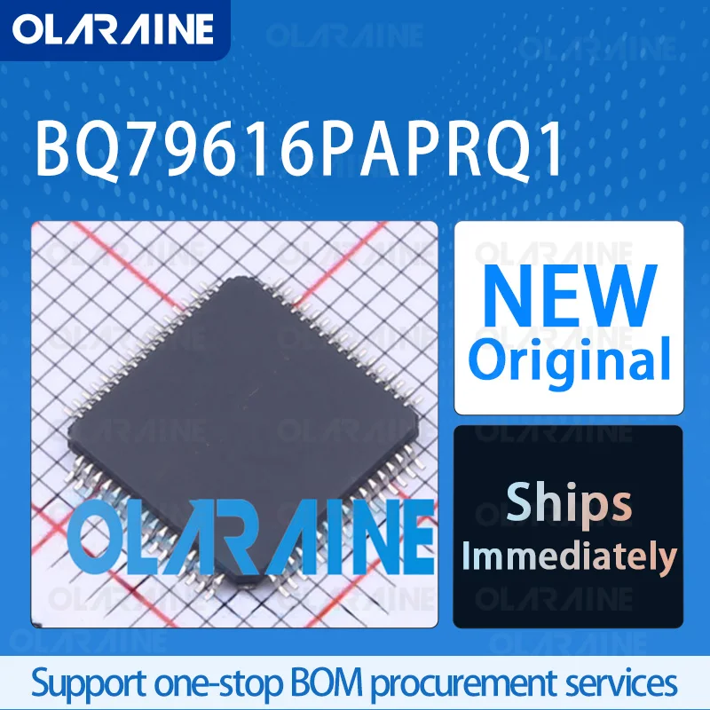 1/5/10Pcs BQ79616PAPRQ1 HTQFP-64 original ic chip Battery management RoHS SPI，UART