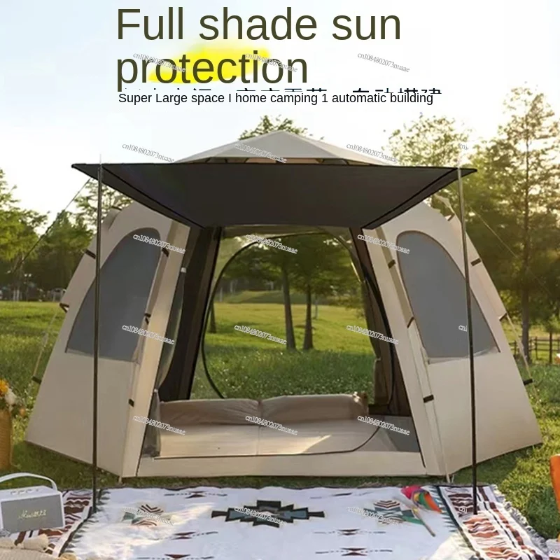 Enjoy Worry Free Camping with An Automatic Hexagonal Tent, Waterproof, Quick to Open, Portable Park Adventure