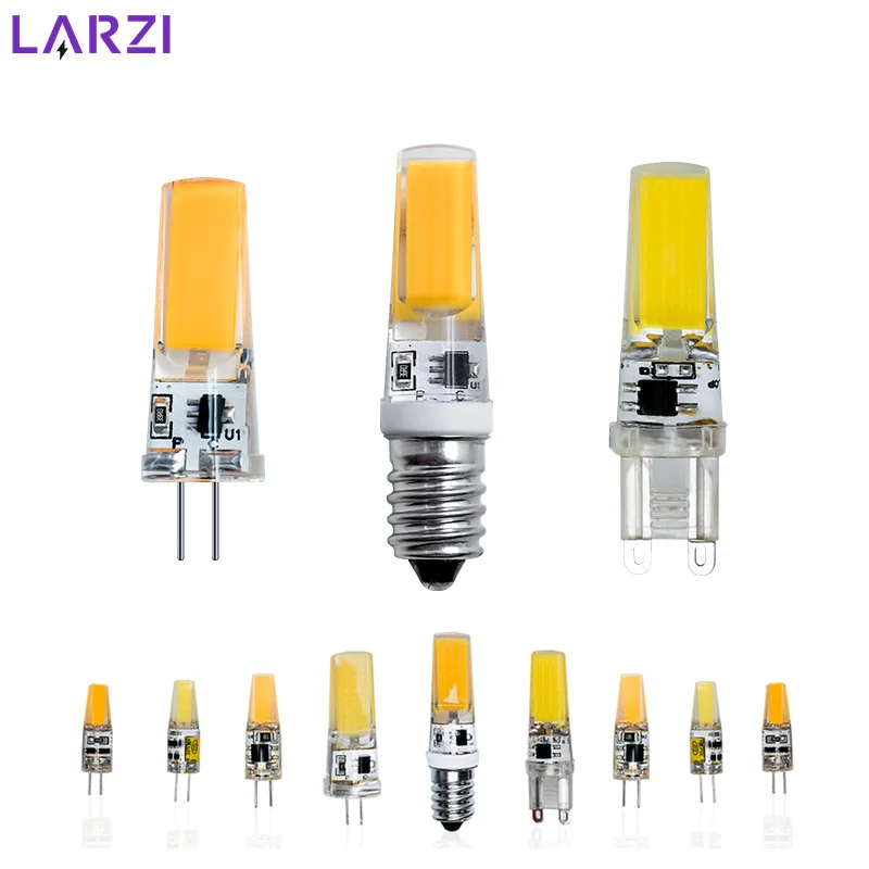 

1-10Pcs Brightest E14 G4 G9 LED Lamp AC DC12V 220V 3W 6W COB Led Bulb Warm/Cold White Spotlight Replace Halogen Light Wholesale