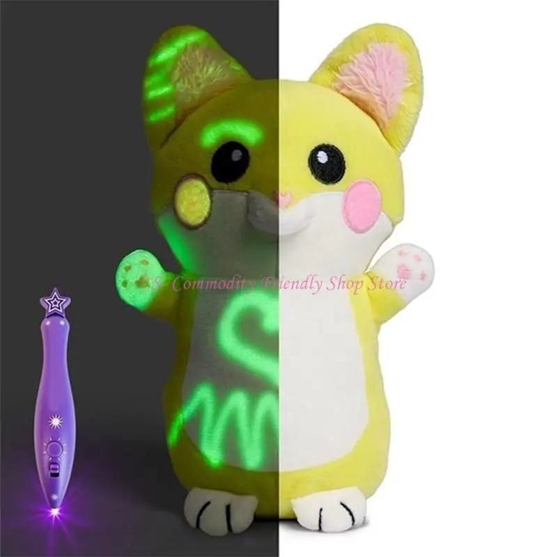 85AE Multicolor Glowing Plush Toy Portable Comforting Friend For Kids Travel
