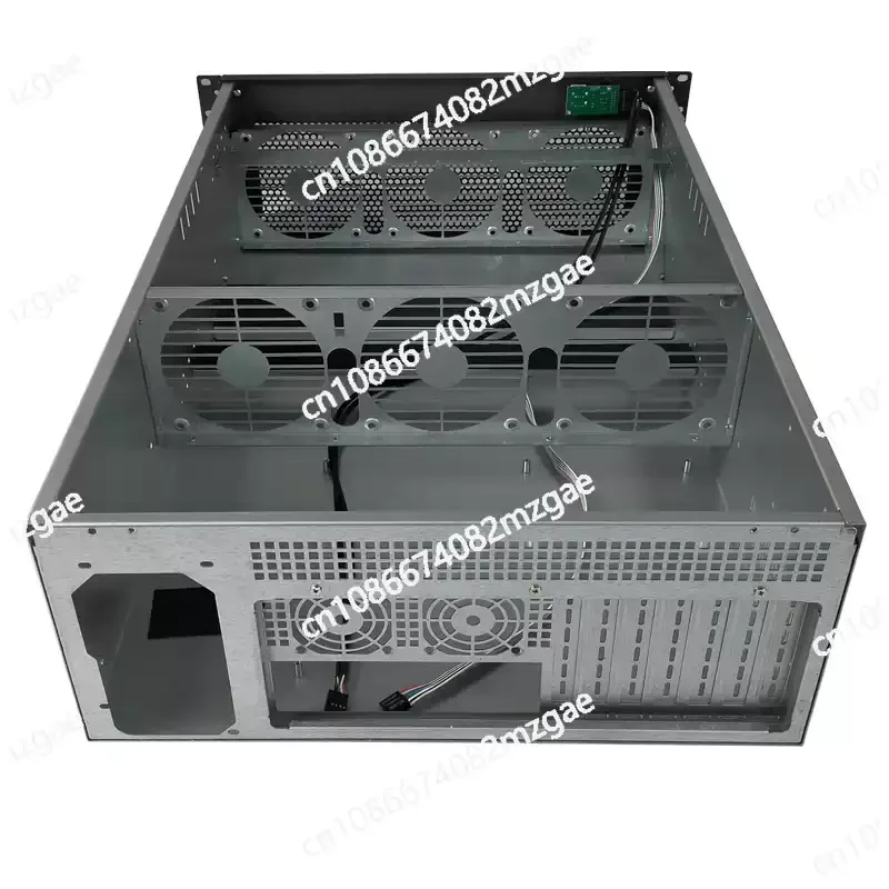 4U Multi-Graphics Card Chassis for 6/8 GPUs, IDC Room Rack Server GPU Industrial Control Computer with Violent Fan Cooling