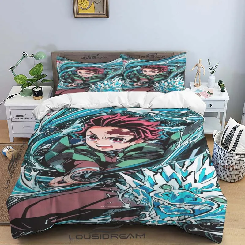 Slayer Demon All Season Twin Bedding Set 3 Piece Comforter Set Bed Duvet Cover Double King Comforter Cover Home Textile