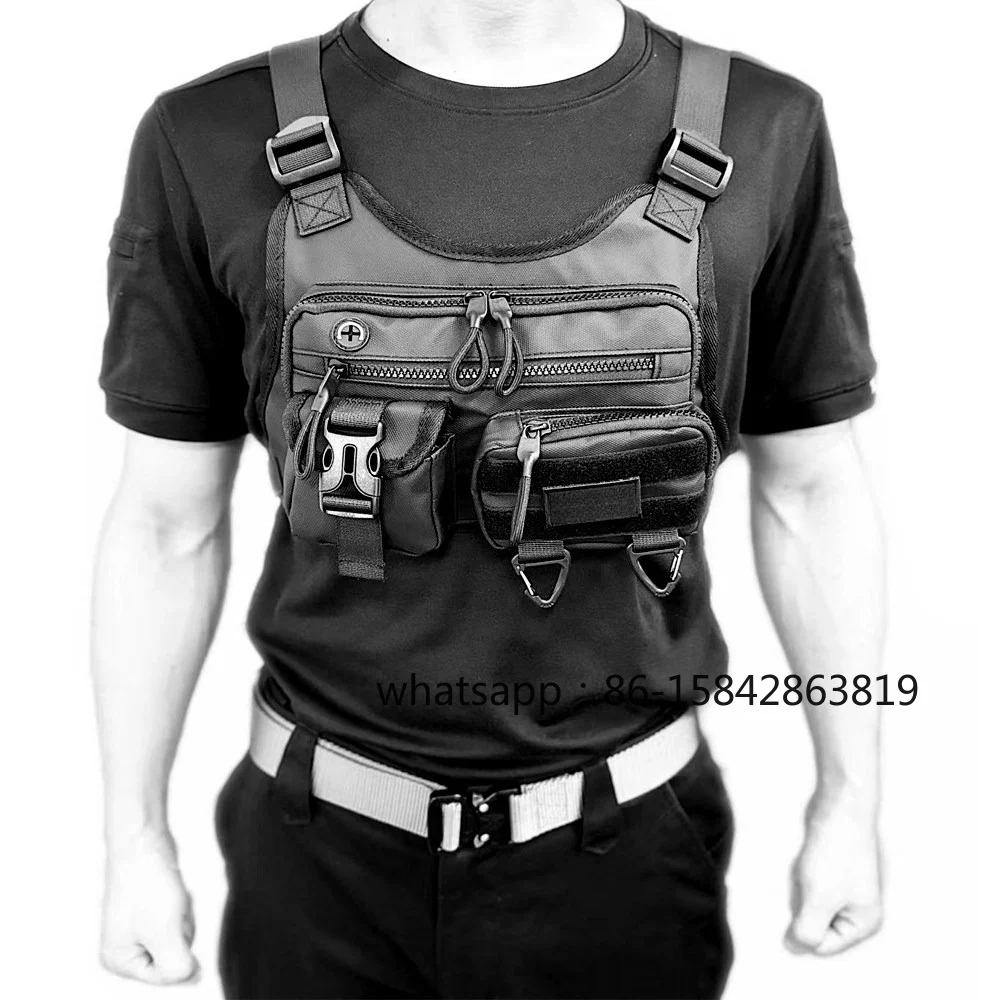 Second-generation Tactical Breast Bag, Tooling Riding, Functional Vest Vest Bag