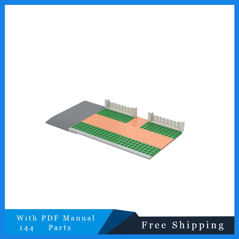

144 Parts Suburban Sidewalk With Driveway Modular Model Creative MOC Building Block Bricks Educational Toys Sets Birthday Gifts