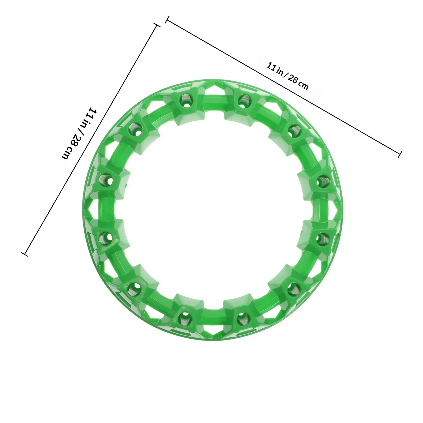 10 Inch Atv Rim Cap Plastic Wheel Hub Finisher Decorative Protective Trim for Off-Road Vehicles Enhanced Look Long-Lasting