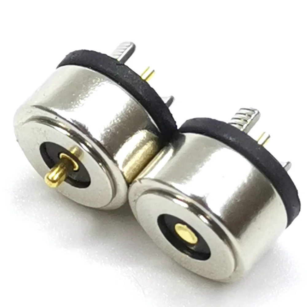 

Magnet Attraction Spring Loaded Pogo Pin Connector 2 Pole 5V 2A 8/10 MM Male Female Probe DC Power Charge