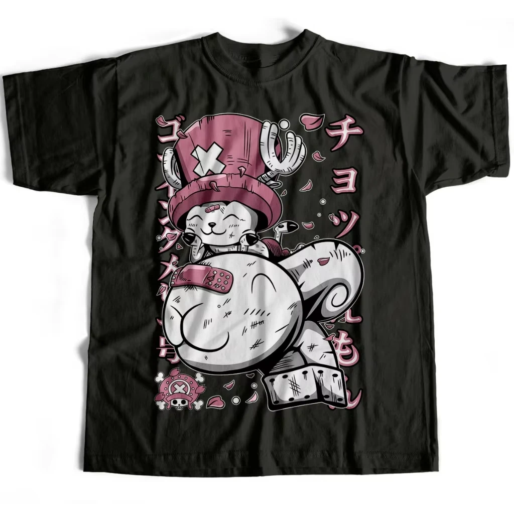 Anime ONE PIECE Tony Chopper Printed T-shirt Men's and Women's T-shirt Men's Top Sports T-shirt Men's T-shirt Summer Tee 2026
