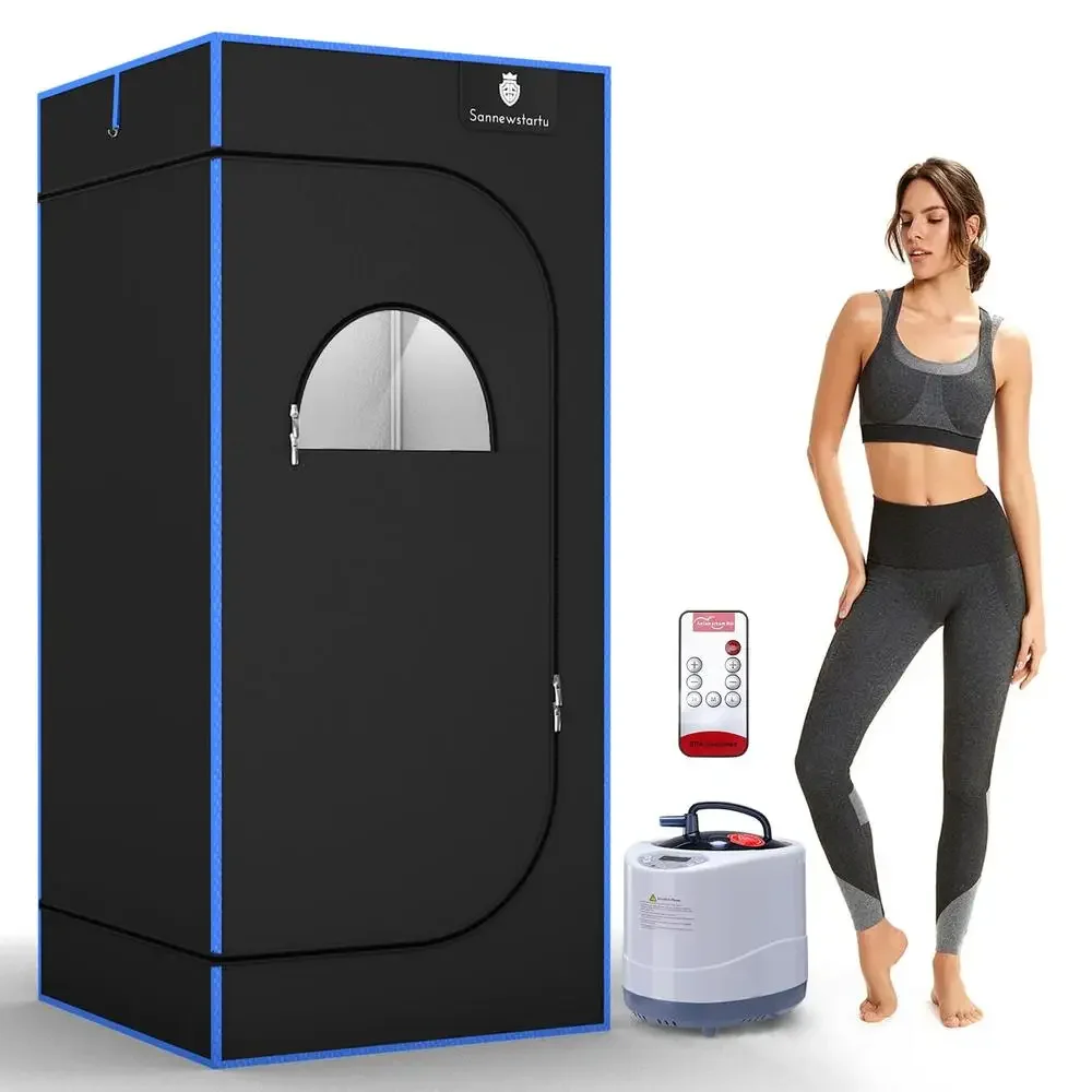 Portable Full Size Canvas Steam Sauna Box Personal Home Spa FCC Certified 3L 70.9